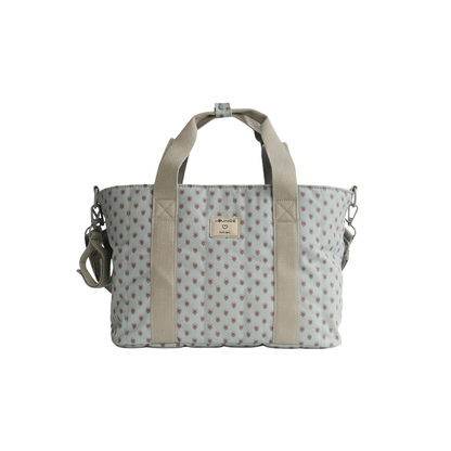 Bolso Organizador Coche - Celeste con Flores | Lounge