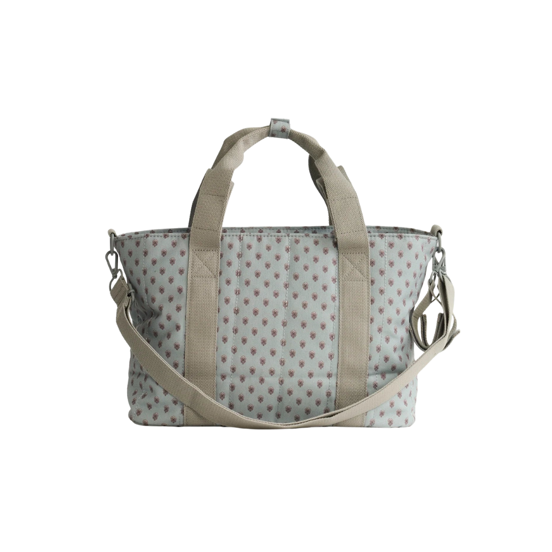 Bolso Organizador Coche - Celeste con Flores | Lounge