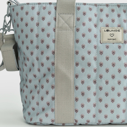 Bolso Organizador Coche - Celeste con Flores | Lounge