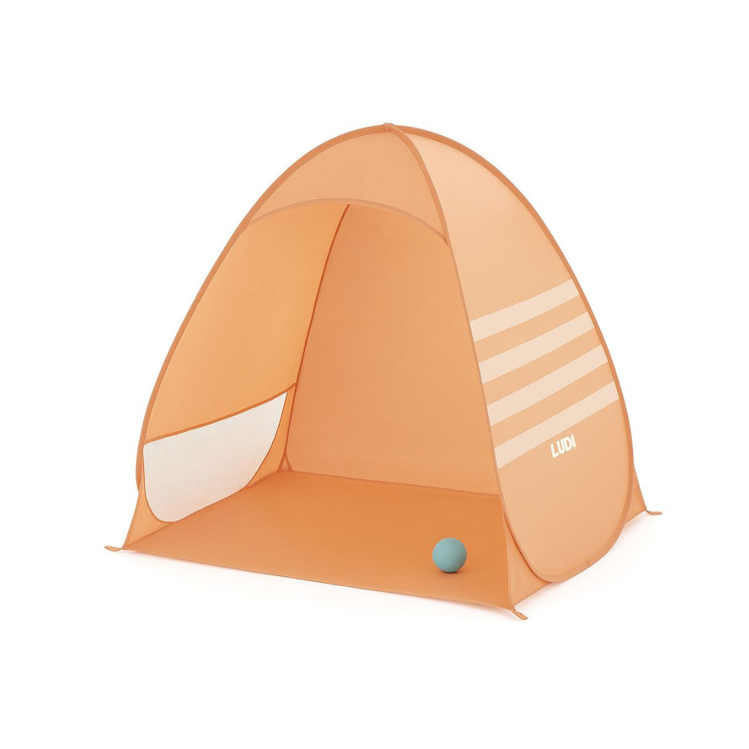 Carpa de Playa Plegable con Filtro UV - Naranja | Ludi