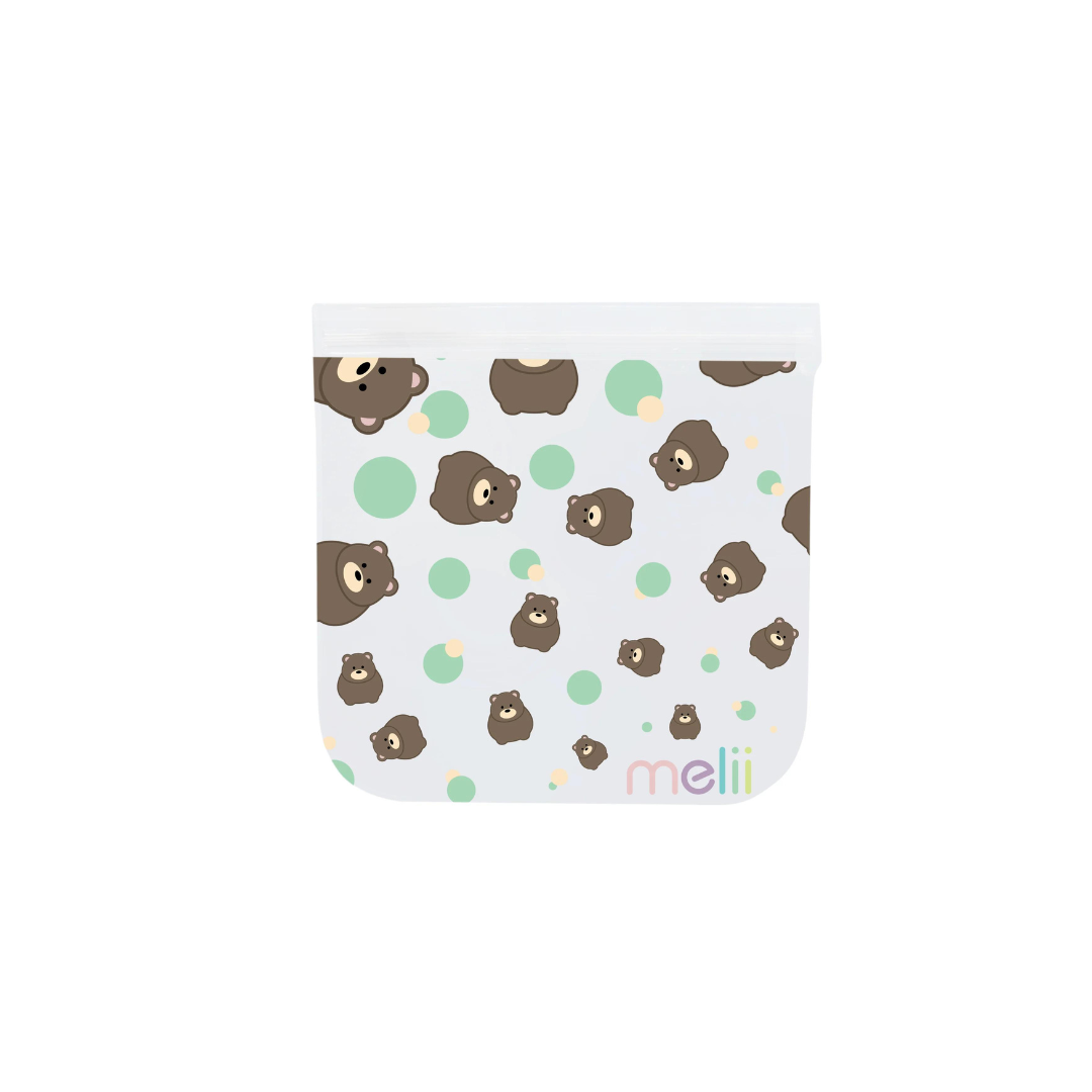 Reusable Snack Bags - 4 Pack - Bear and Panda