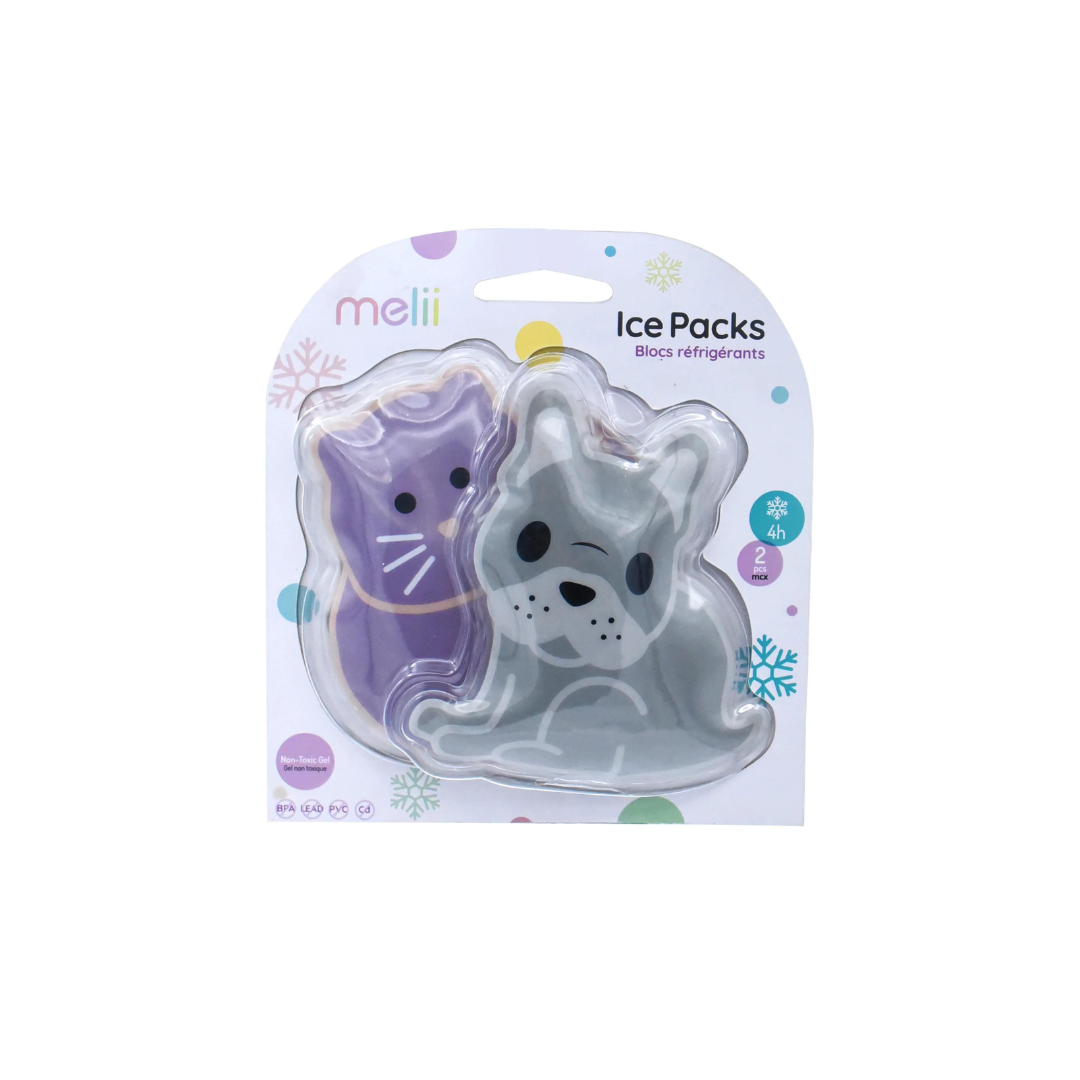 Pack of 2 Ice Gel - Bulldog and Cat