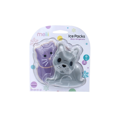 Pack of 2 Ice Gel - Bulldog and Cat