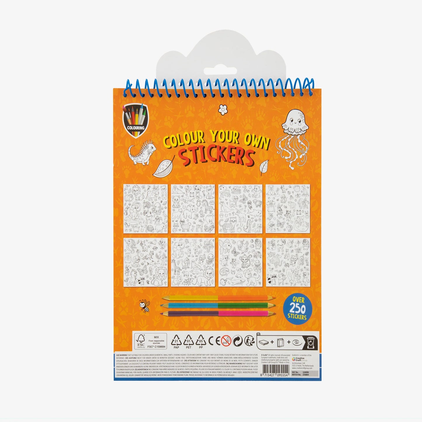 Colorea tus Propios Stickers - Naranjo | Moxy