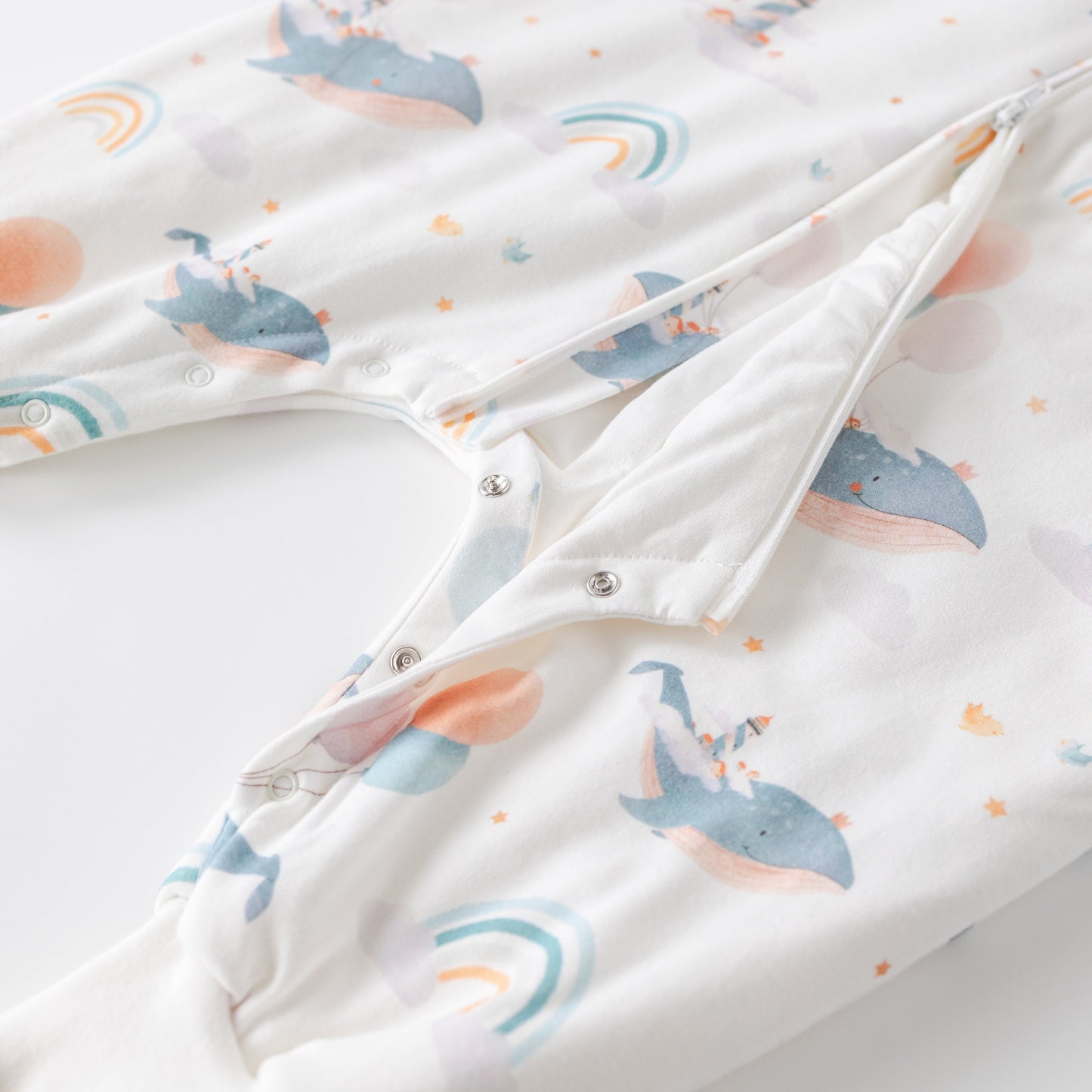 Saco de Dormir con Pies - Ballenas - TOG 1 | Mamás Mateas