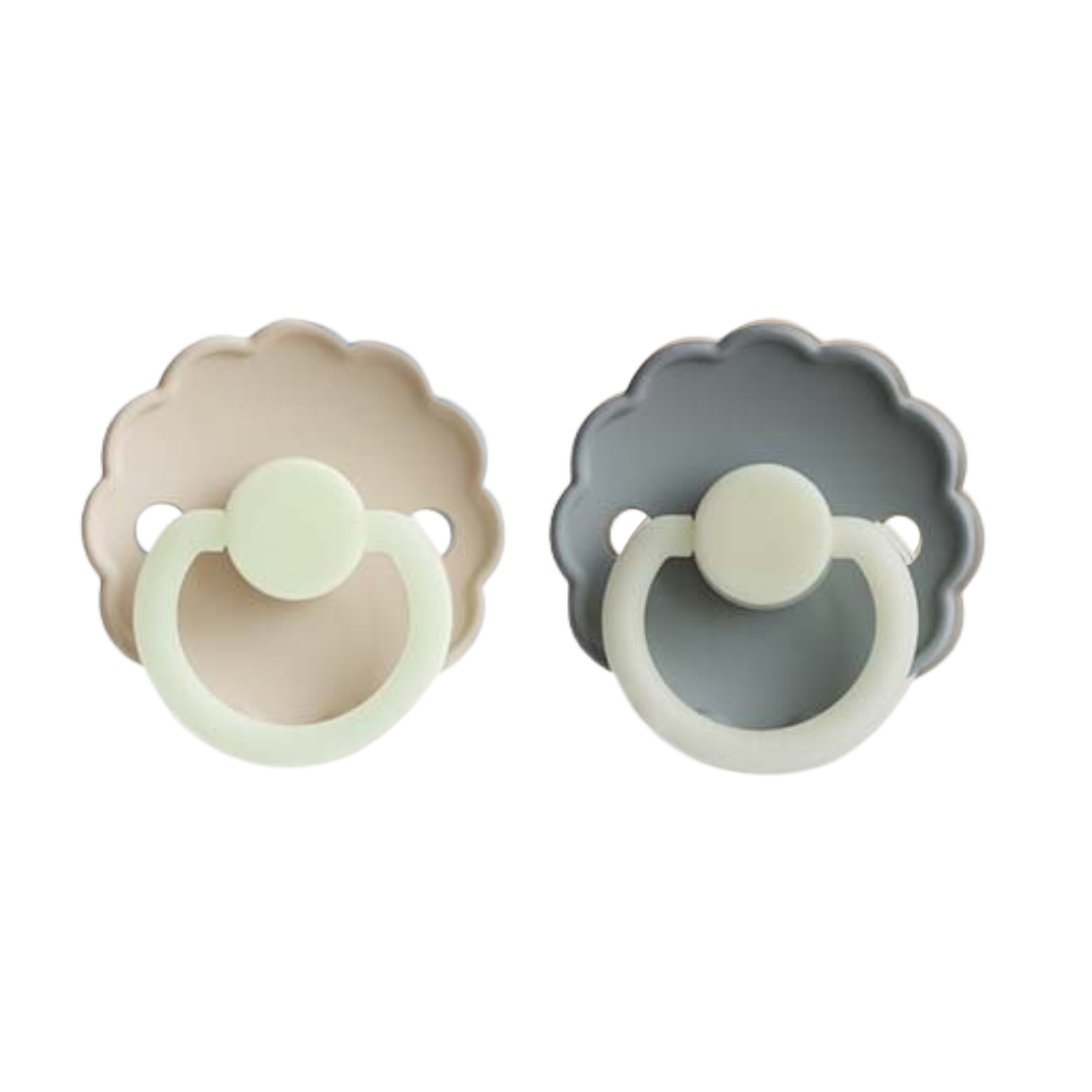 Natural Rubber Pacifier - Moon - Sage