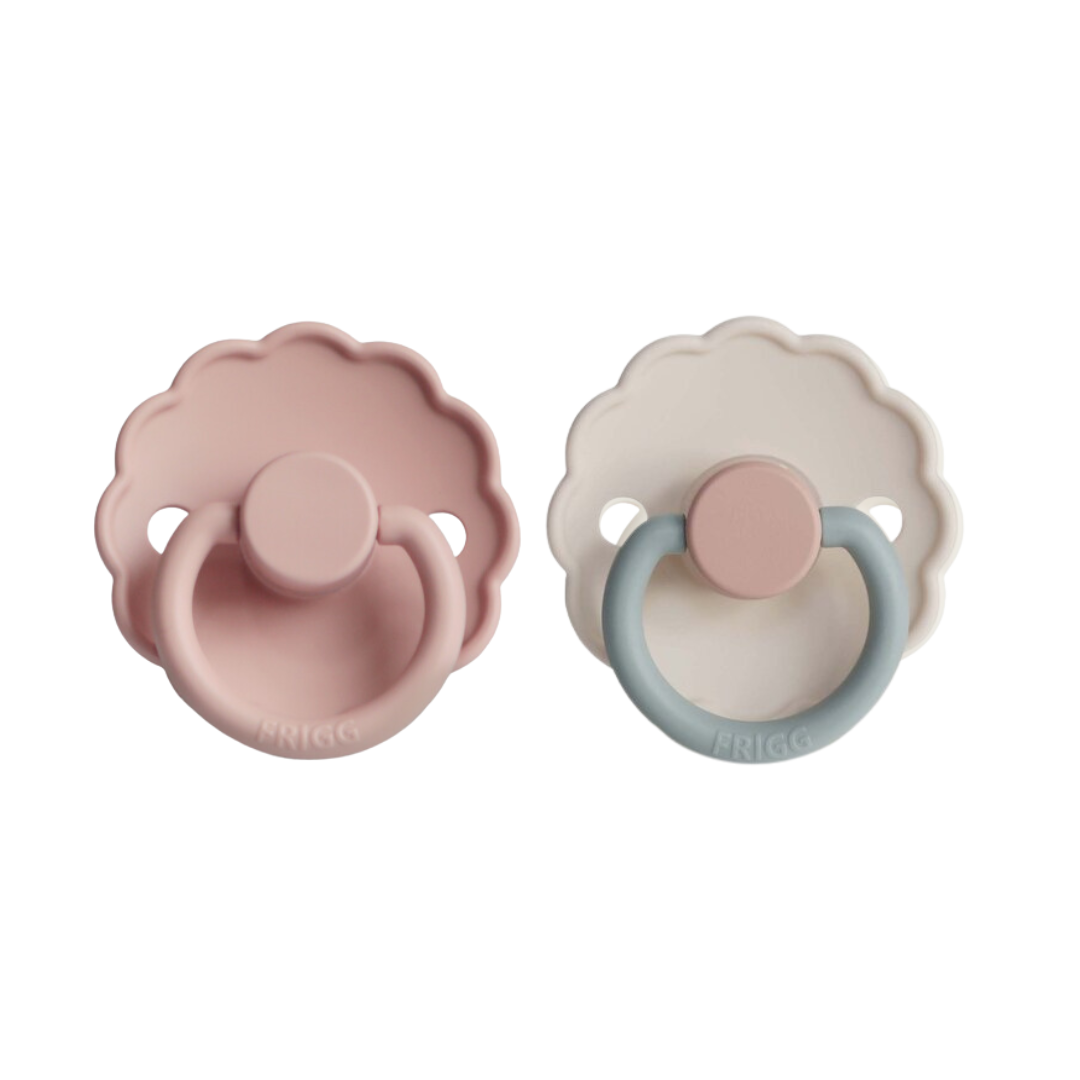 Pack de 2 Chupetes de Latex - Daisy - Blush / Cotton Candy