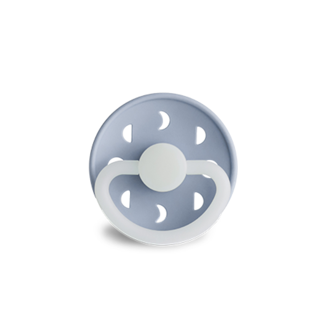 Natural Rubber Pacifier - Moon - Sage