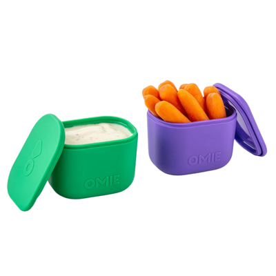 OmieBox UP Dip Containers - Set de Contenedores Herméticos para OmieBox UP® - Purple/Green | Omie