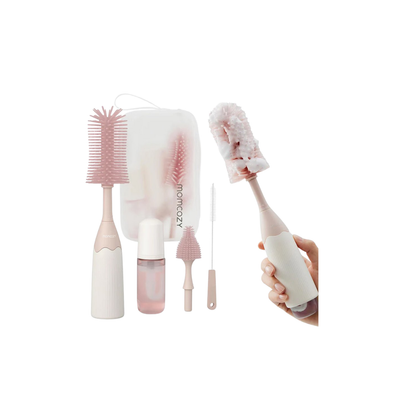 Kit de Cepillos para Mamaderas - Rosa | MomCozy