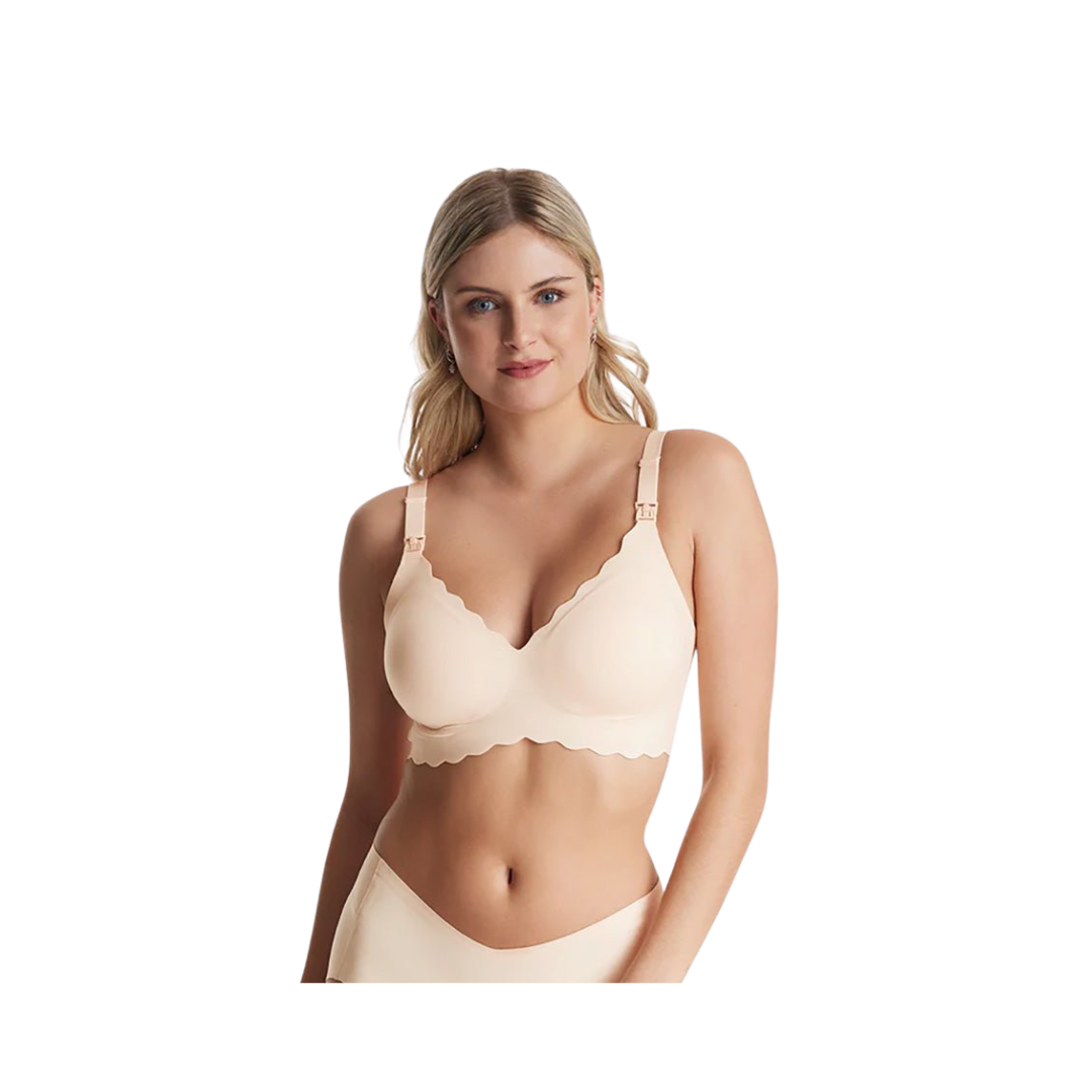 Sostén de Lactancia Jelly Strip - Crema | MomCozy