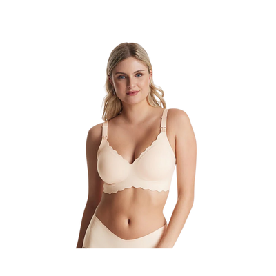 Sostén de Lactancia Jelly Strip - Crema | MomCozy