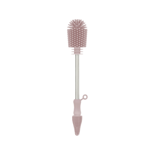 Cepillo de Silicona para Limpieza de Mamaderas - Palo Rosa | haakaa