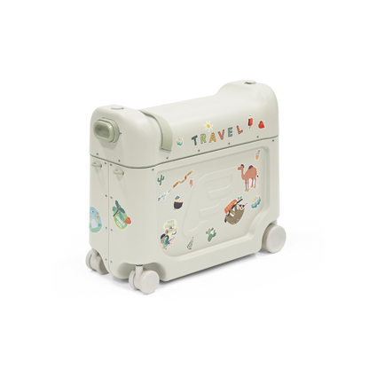 Maleta Infantil y Cama de Viaje JetKids™ BedBox™ - Verde Marino | Stokke