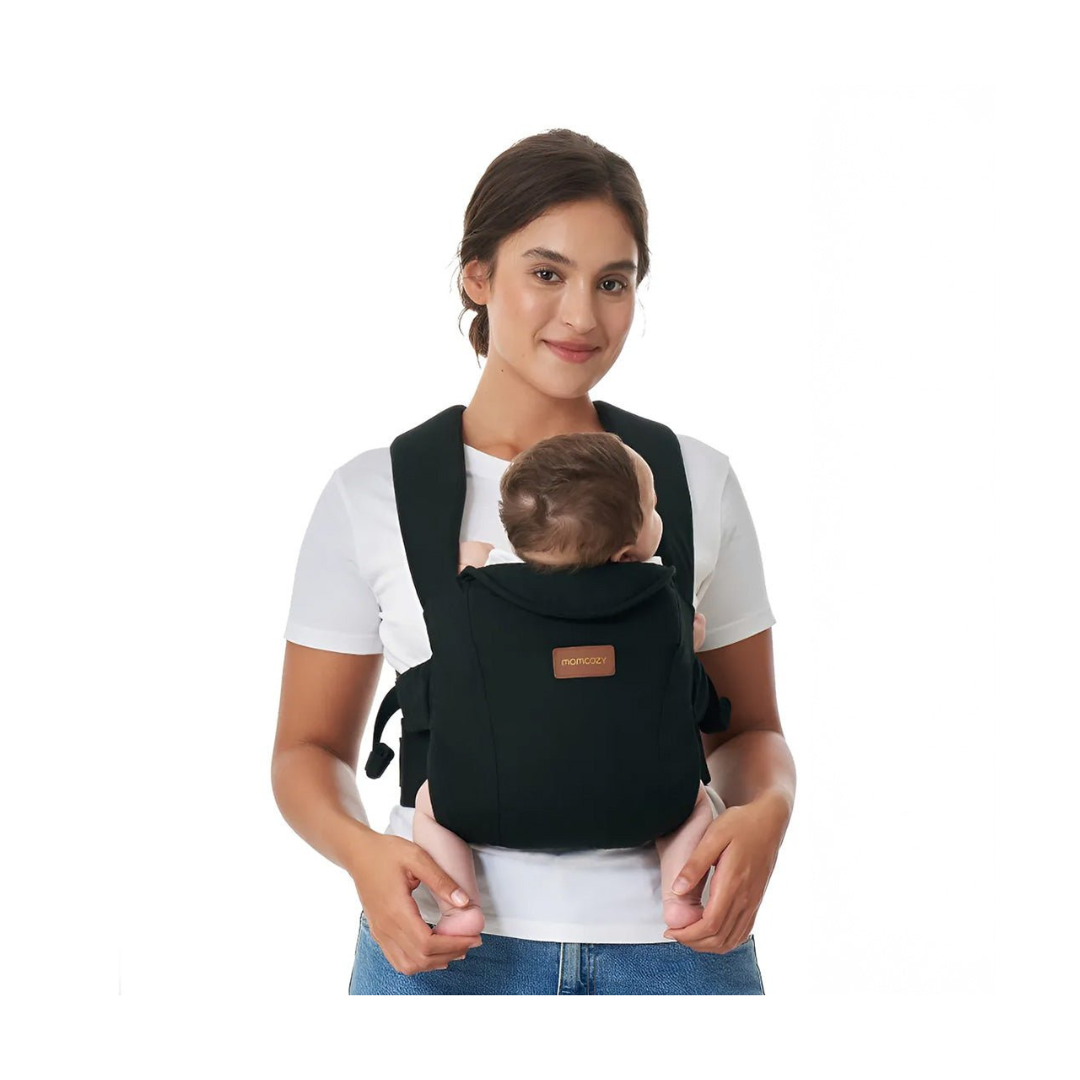 Portabebé Ergonómico WeeSnug para Recién Nacido - Negro | MomCozy