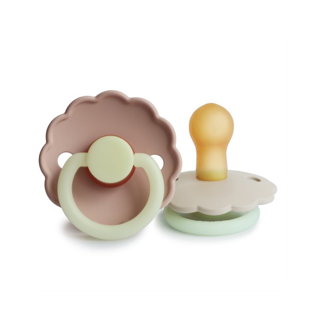 Natural Rubber Pacifier - Moon - Sage