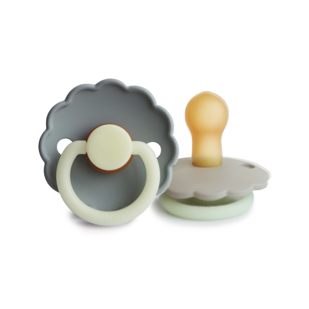 Natural Rubber Pacifier - Moon - Sage