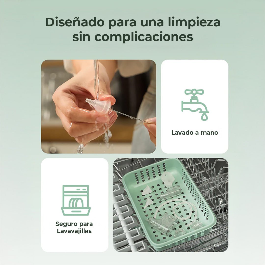 Aspirador Nasal Eléctrico 2 en 1 de Grado Hospitalario BreezyClear Pro | MomCozy