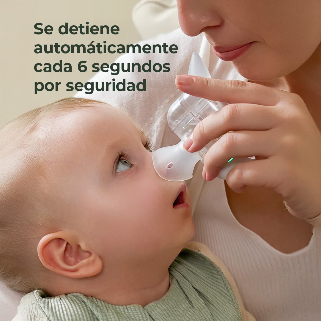 Aspirador Nasal Eléctrico 2 en 1 de Grado Hospitalario BreezyClear Pro | MomCozy