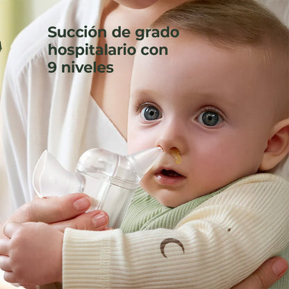 Aspirador Nasal Eléctrico 2 en 1 de Grado Hospitalario BreezyClear Pro | MomCozy