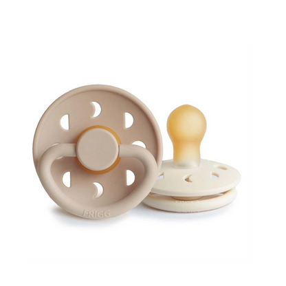 Pack de 2 Chupetes de Latex - Moon Phase - Cream / Croissant