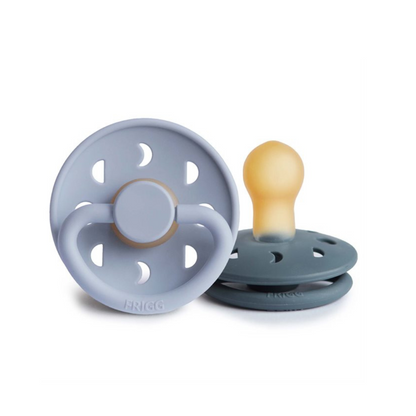 Natural Rubber Pacifier - Moon - Sage