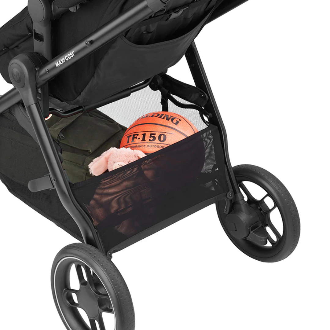 Travel System Coche Zelia 3 + Silla Nido Pebble 360 + Base FamilyFix 360 - Essential Black | Maxi Cosi