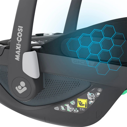 Travel System Coche Zelia 3 + Silla Nido Pebble 360 + Base FamilyFix 360 - Essential Black | Maxi Cosi