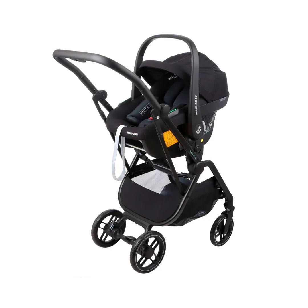 coche leona maxi cosi Travel System Coche Leona 2 + Silla Cabriofix - Essential Black