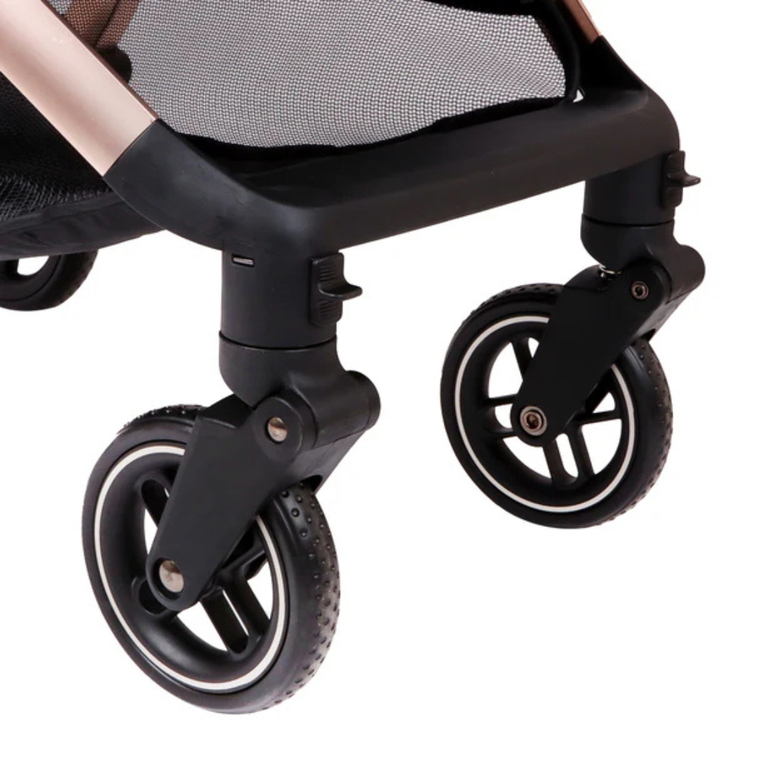 Travel System Coche Eva 3 + Silla Cabriofix - Black Champagne | Maxi Cosi
