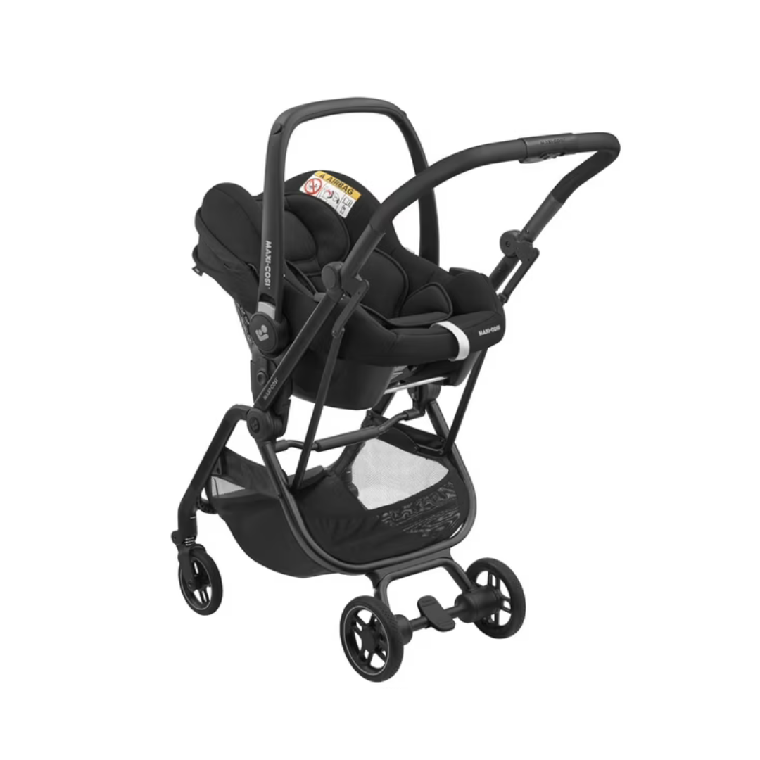 Travel System Coche Leona 2 + Silla Cabriofix - Essential Black | Maxi Cosi
