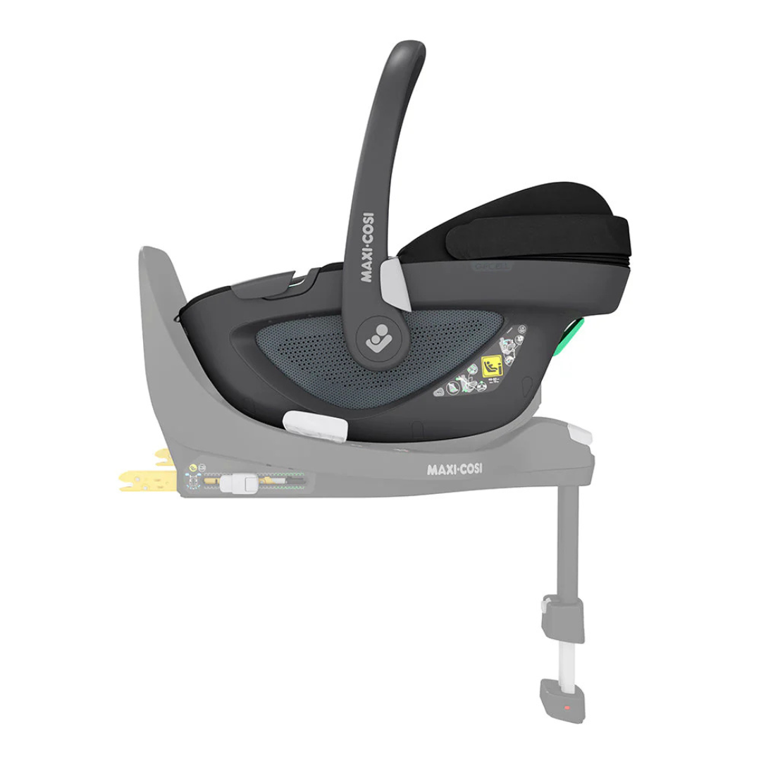 Travel System Coche Zelia 3 + Silla Nido Pebble 360 + Base FamilyFix 360 - Essential Black | Maxi Cosi