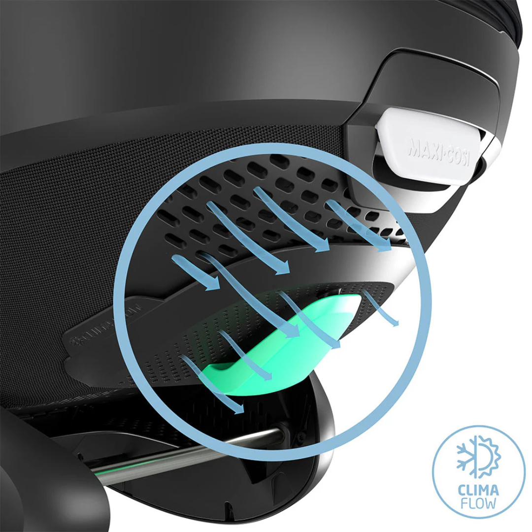 Travel System Coche Zelia 3 + Silla Nido Pebble 360 + Base FamilyFix 360 - Essential Black | Maxi Cosi