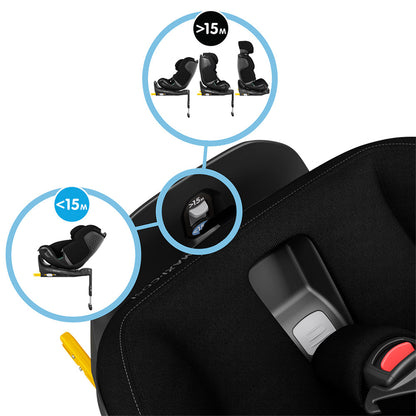 Silla de Auto Convertible Emerald 360° Pro - Authentic Black | Maxi Cosi