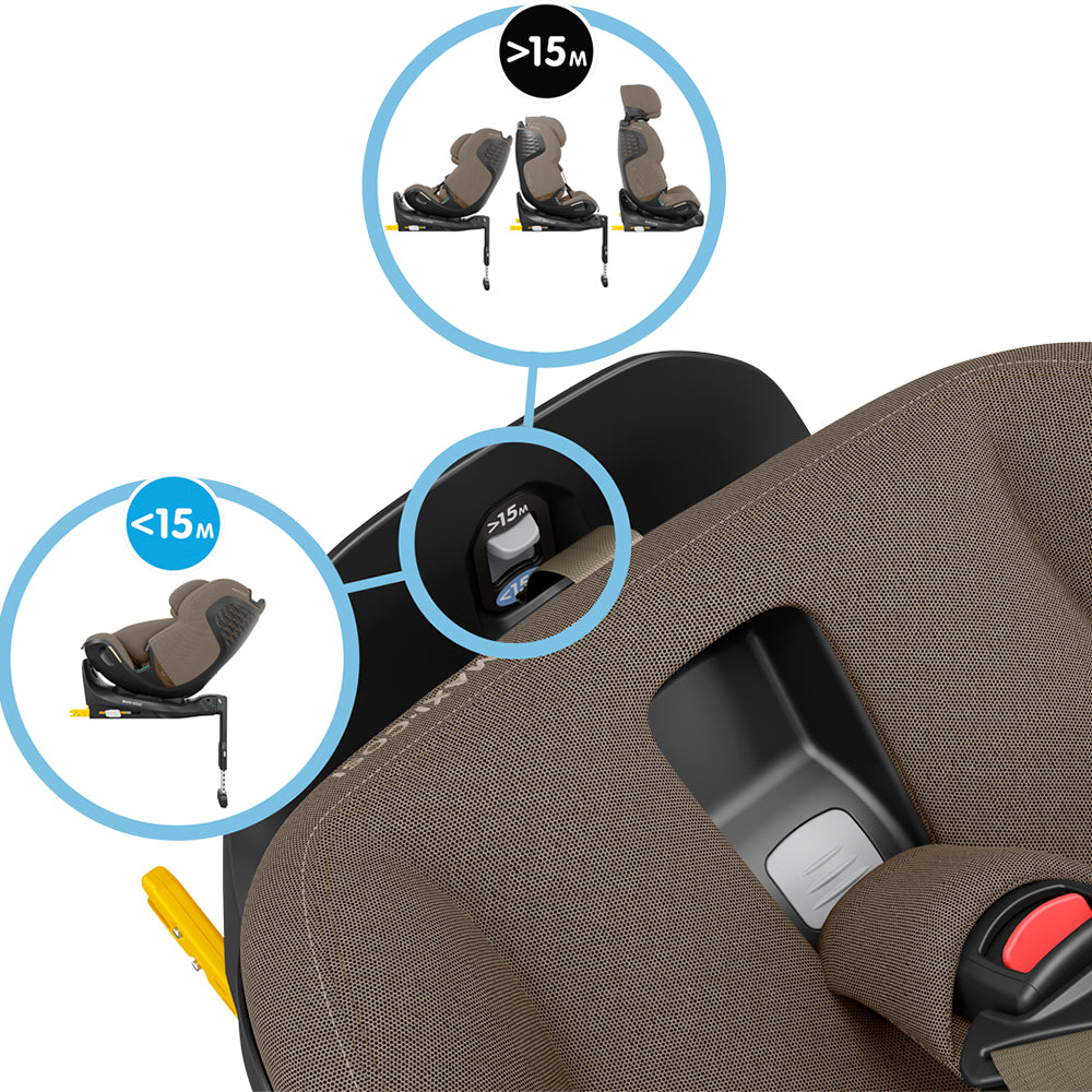 Silla de Auto Convertible Emerald 360° Pro - Authentic Truffle | Maxi Cosi