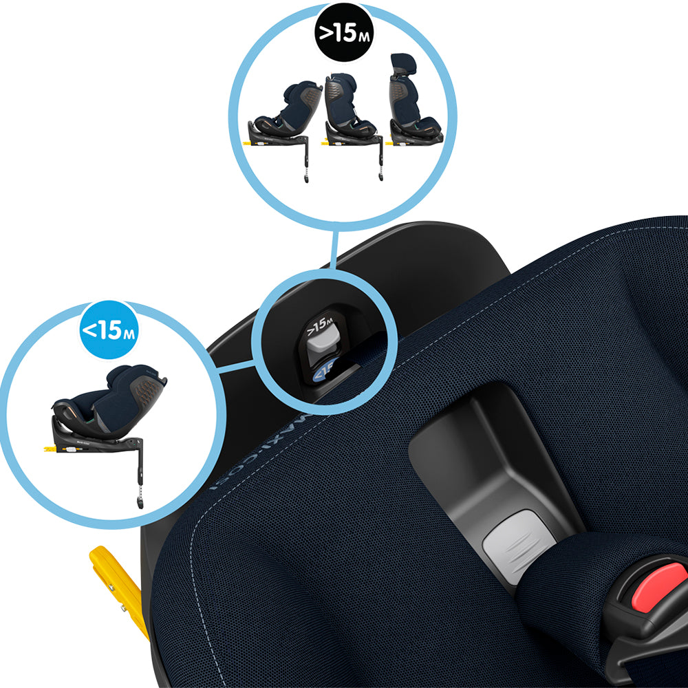 Silla de Auto Convertible Emerald 360° Pro - Authentic Blue | Maxi Cosi