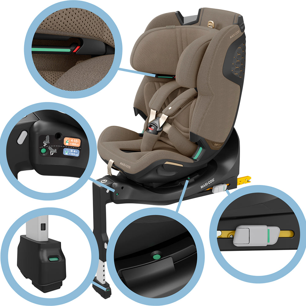Silla de Auto Convertible Emerald 360° Pro - Authentic Truffle | Maxi Cosi
