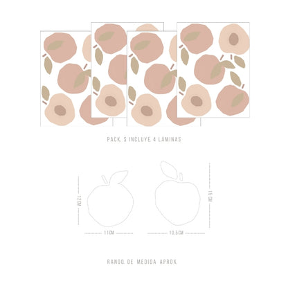 Decorative Wall Stickers - Peach