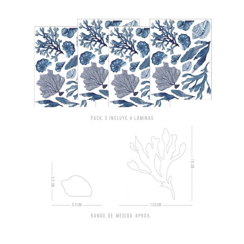 Decorative Wall Stickers - Navy Blue