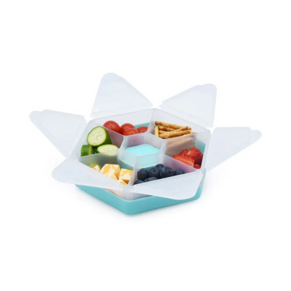Snackle Box - Caja Contenedora de Snacks Hexagonal - Azul | Melii
