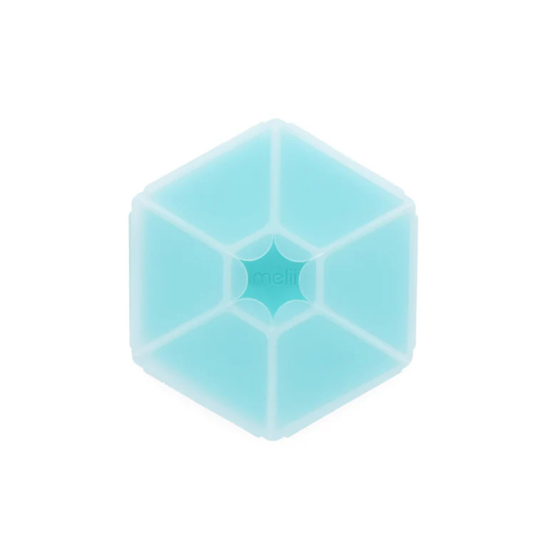 Snackle Box - Caja Contenedora de Snacks Hexagonal - Azul | Melii