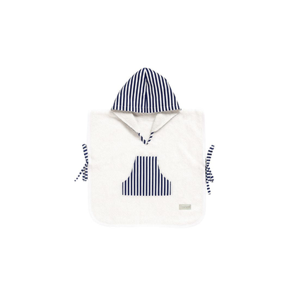 Poncho de Toalla - Rayas Azul | miNest