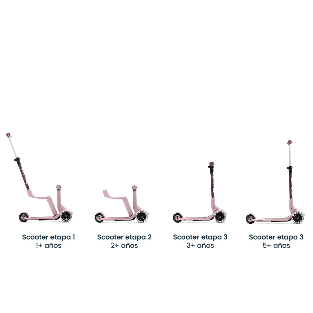 Chix Ride Mini Xtend Mini- Ride 3 en 1 (1-9 años) - Coral Pink | Smartrike – Mamás Mateas