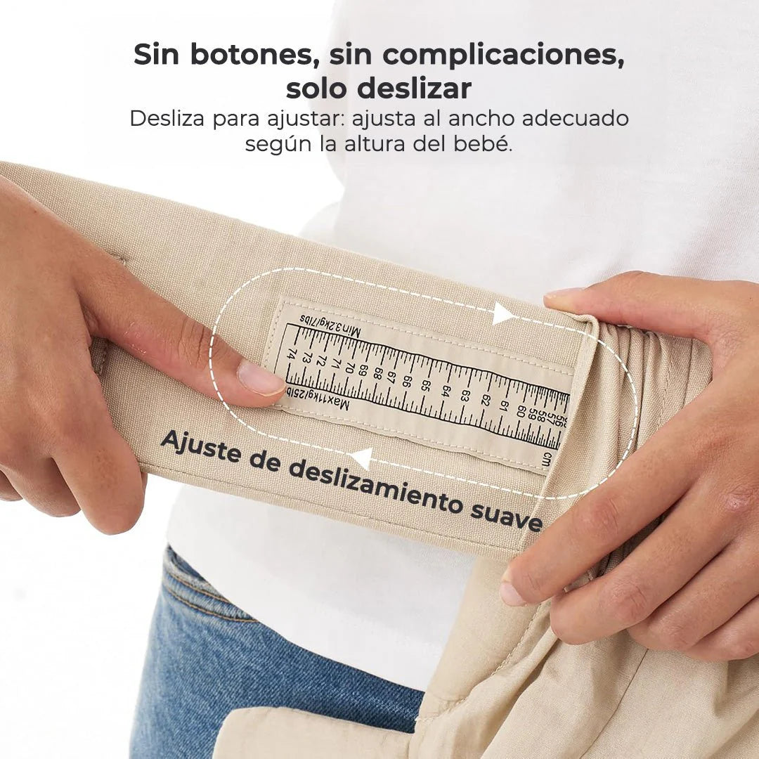 Portabebé Ergonómico WeeSnug para Recién Nacido - Khaki | MomCozy