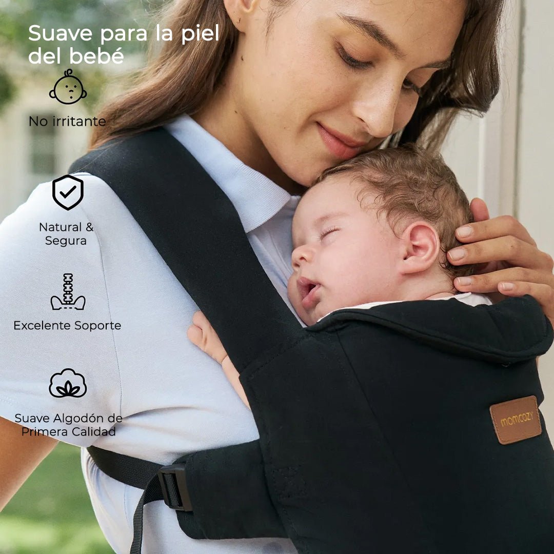 Portabebé Ergonómico WeeSnug para Recién Nacido - Khaki | MomCozy