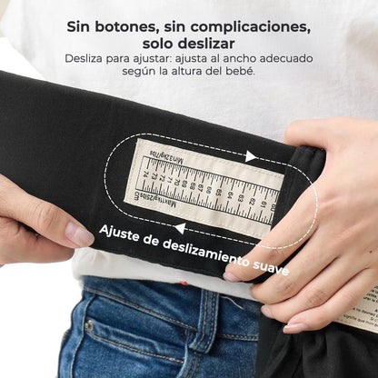 Portabebé Ergonómico WeeSnug para Recién Nacido - Negro | MomCozy