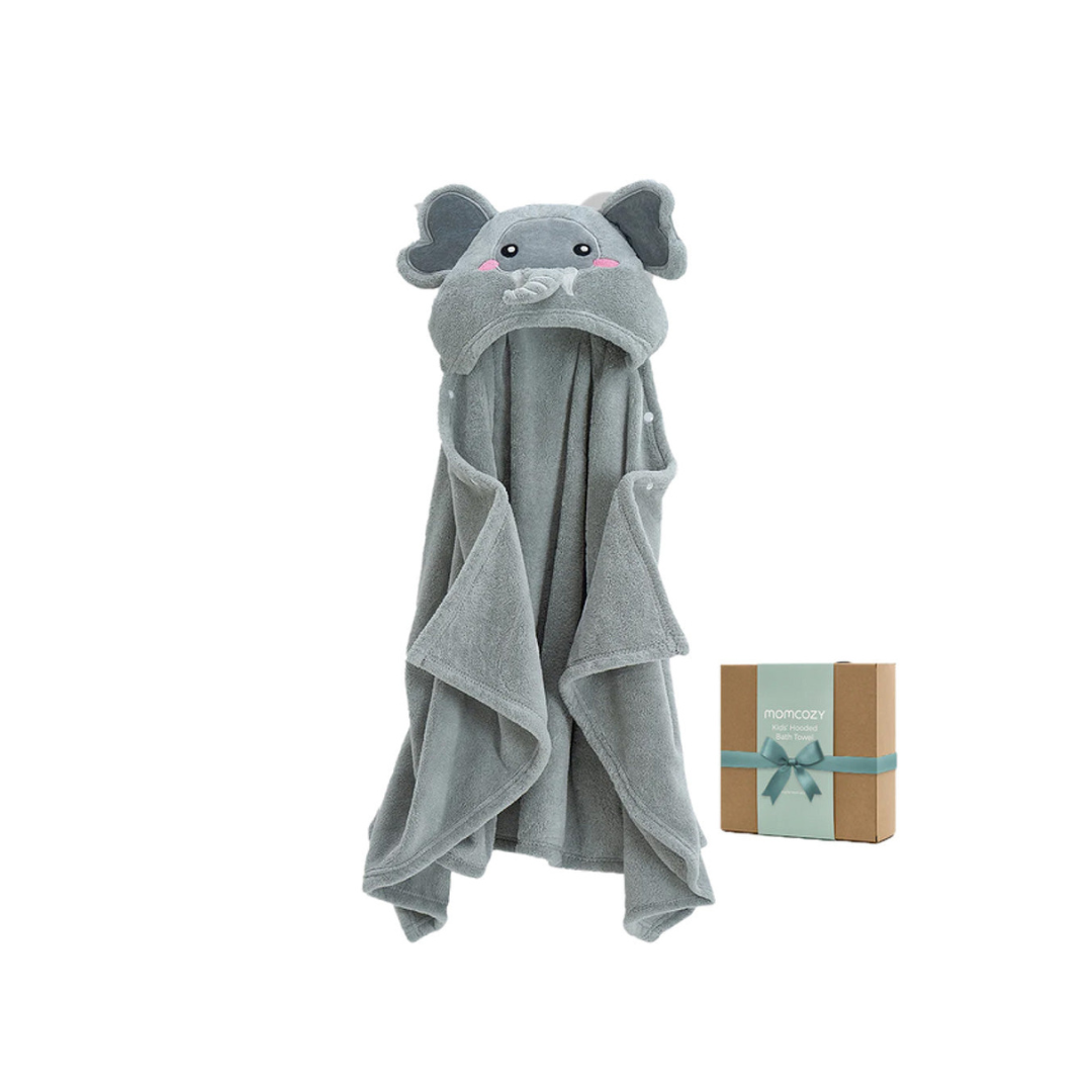 Toalla para Bebé con Capucha - Elefante | MomCozy
