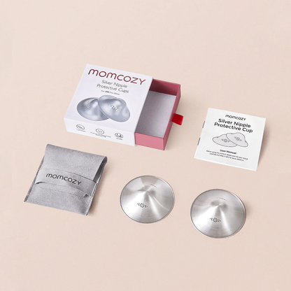 Copas de Lactancia de Plata 999 | MomCozy