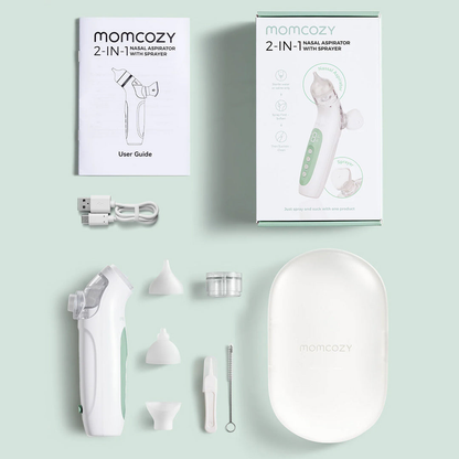 Aspirador Nasal 2 en 1 con Pulverizador y Succión | MomCozy