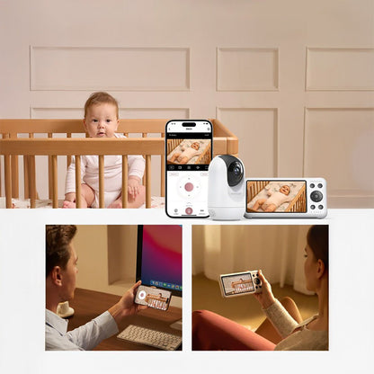 Cámara Adicional para Monitor de Bebé 1080P con Pantalla de 5.5" | MomCozy